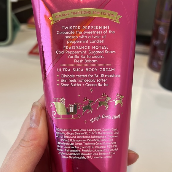 TWISTED PEPPERMINT BODY CREAM BATH AND BODY WORKS - Picture 4 of 4